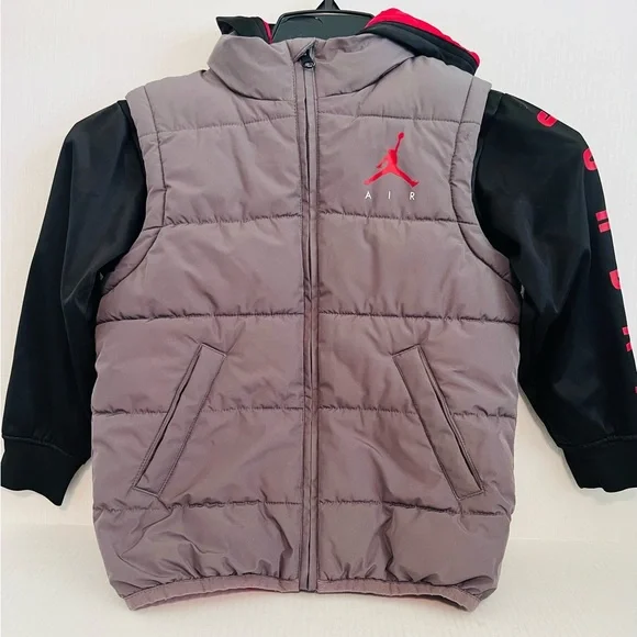Air Jordan Boys Puffer Vest Jacket - Picture 1 of 7